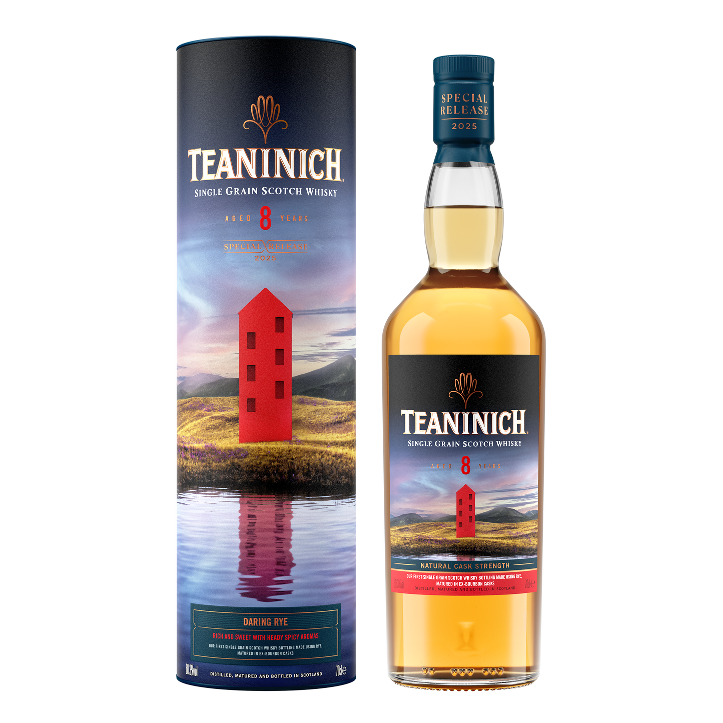 Teaninich Special Releases 2025 - 8 YO SINGLE GRAIN SCOTCH WHISKY DARING RYE