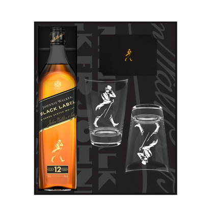 Johnnie Walker Black Label [Gift Set - 2 Highball Glasses]