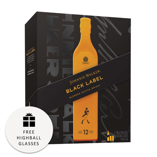 Johnnie Walker Black Label [Gift Set - 2 Highball Glasses]