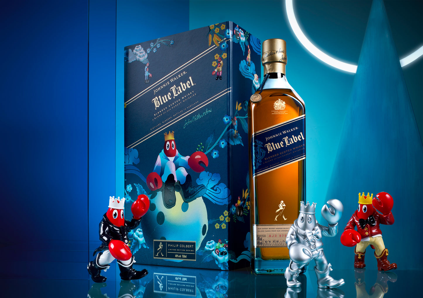 Johnnie Walker Blue Label x Philip Colbert Limited Edition [Blind Box Gift Set - 1 Complimentary Figure]
