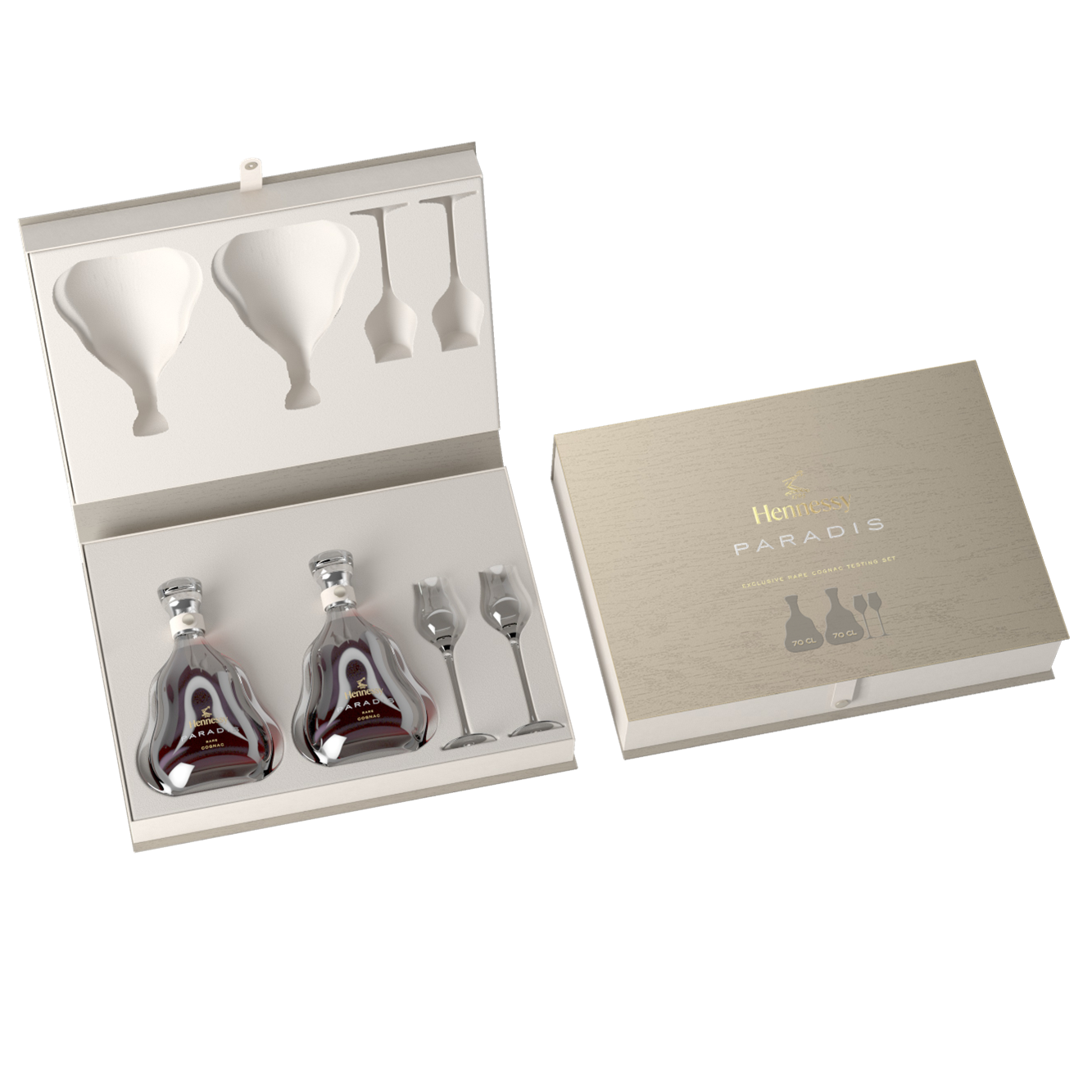 Hennessy Paradis - The Tasting Kit with 2 Glasses Set