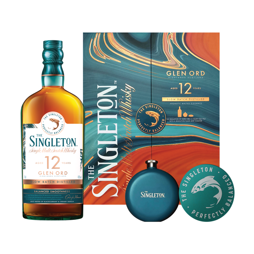 The Singleton of Glen Ord 12 Years Old [Gift Set - Flask and Coaster]
